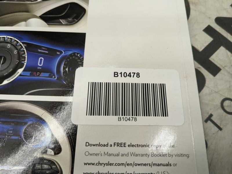 2016 Chrysler 200 User Guide Only 16UF-926-AA OEM - Alshned Auto Parts