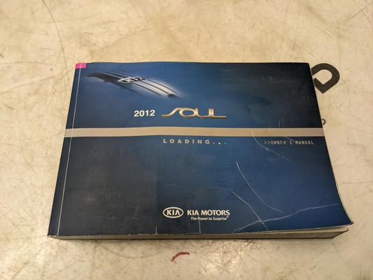 2012 Kia Soul Owners Manual Only A2KO-EU21F OEM - Alshned Auto Parts