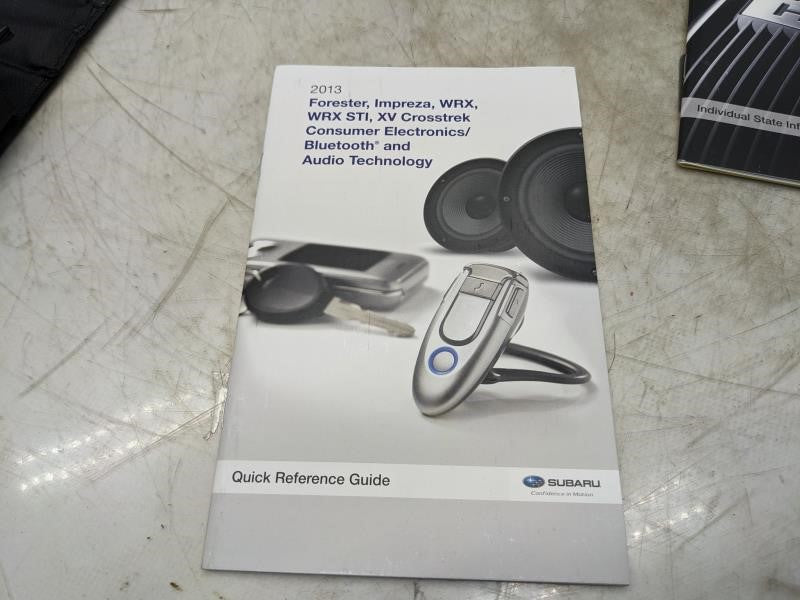 2013 Subaru Impreza Owners Manual Set with Case A1140BE-A M5A5M1313A OEM - Alshned Auto Parts