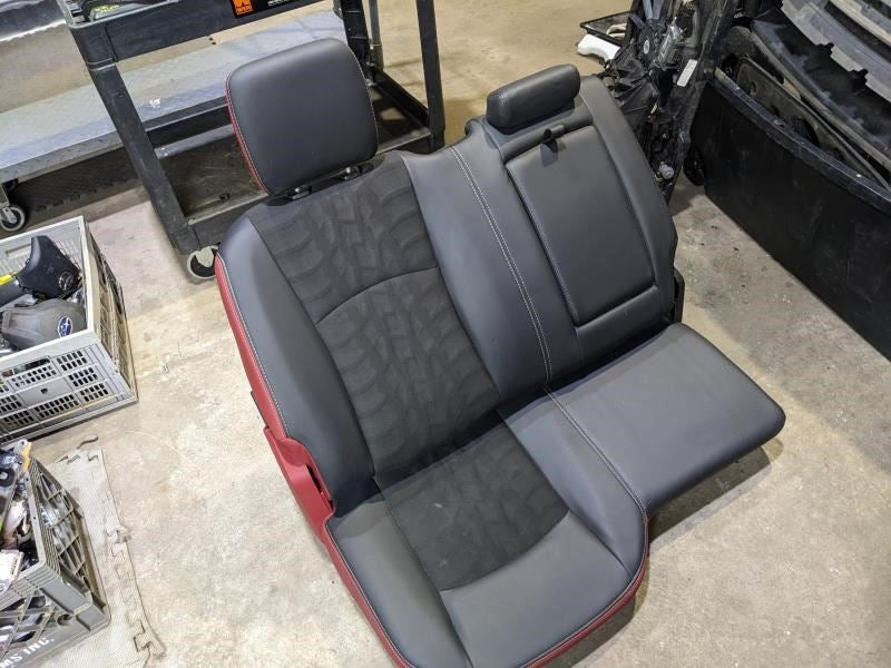 2015-2018 Ram 1500 Rebel Rear Right Seat Cloth Black/Red 5YQ42JRRAB OEM - Alshned Auto Parts