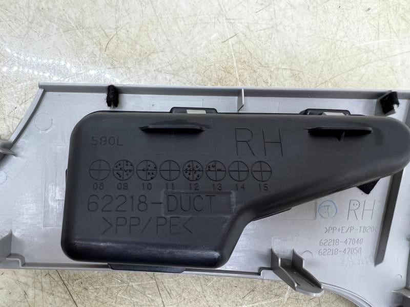10-15 Toyota Prius Front Right Pillar Vent Garnish Corner Piece 62218-47040-B1 - Alshned Auto Parts