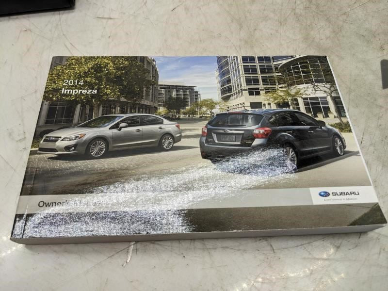 2014 Subaru Impreza Owners Manual Set with Case MSA5M1413A A1170BE-B OEM - Alshned Auto Parts