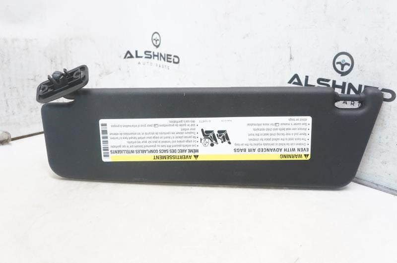 2010-2015 Chevrolet Camaro Passenger Right Sun Visor Black 92236030 OEM - Alshned Auto Parts