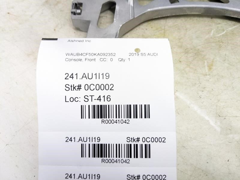 2018-2023 Audi S5 Center Console Armrest Lid Cover w Bracket 8W0-864-283-F OEM - Alshned Auto Parts