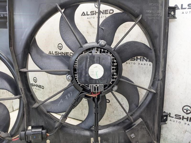 2009-2017 Volkswagen CC Dual Radiator Cooling Fan Motor Assembly 1K0121205AJ OEM - Alshned Auto Parts