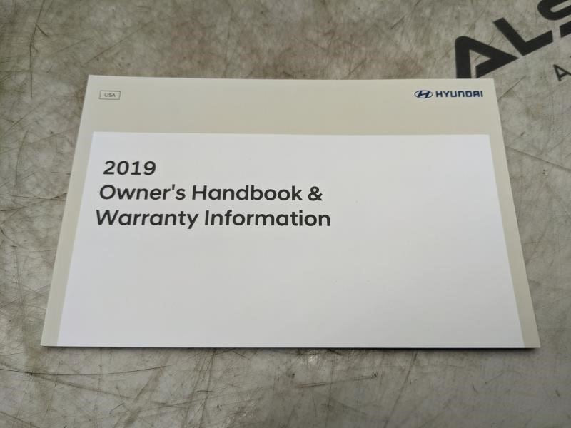 2019 Hyundai Elantra Owners Manual set KF3O-EU8OB OEM - Alshned Auto Parts