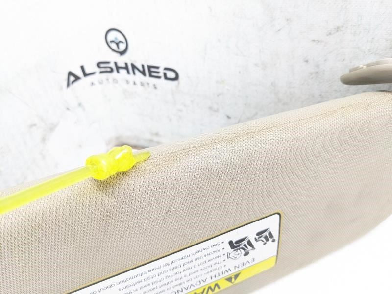 11-16 Kia Optima Front Left Sun Visor w/o Sunroof Beige 85201-2T040UP OEM *ReaD* - Alshned Auto Parts