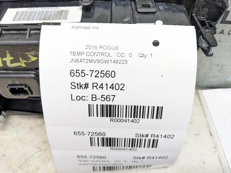 2014-2016 Nissan Rogue AC Heater Temperature Climate Control 27500-4BA0A OEM - Alshned Auto Parts