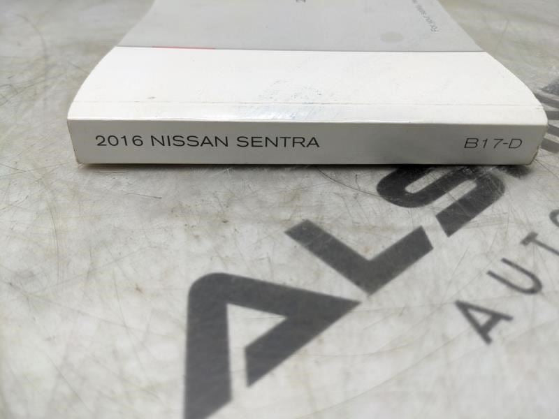 2016 Nissan Sentra Owners Manual Only OM16EM-0B17U1 OEM - Alshned Auto Parts