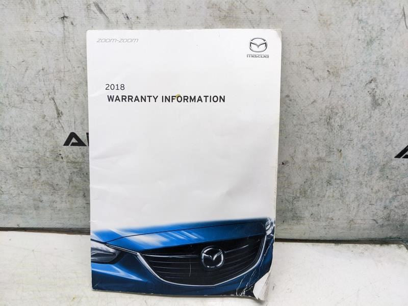 2018 Mazda CX-9 Owners Manual set with Case 8GC3-EA-17G OEM - Alshned Auto Parts