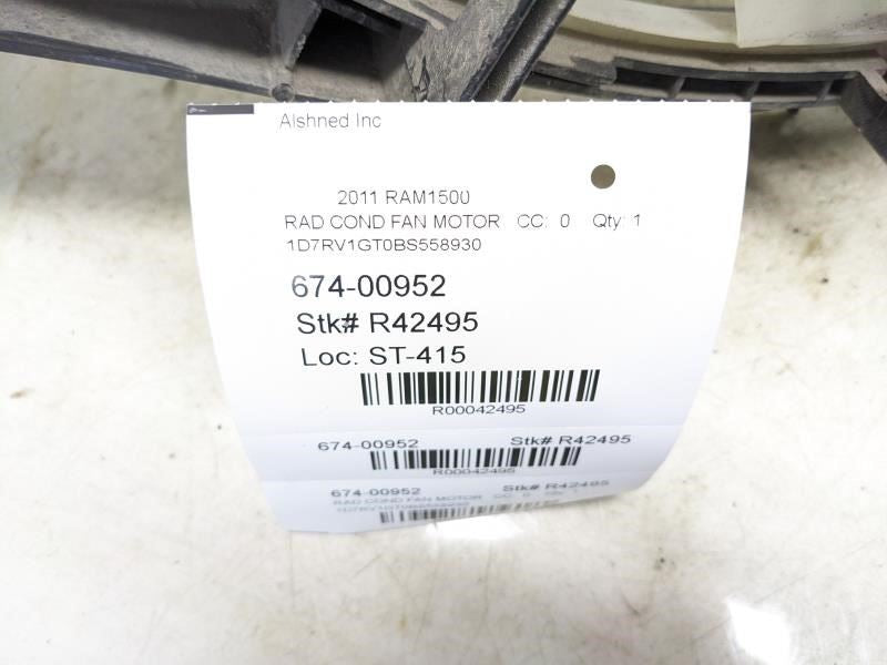 2011-2018 Ram 1500 Radiator Cooling Fan Motor Assembly 55056948AI OEM *ReaD* - Alshned Auto Parts