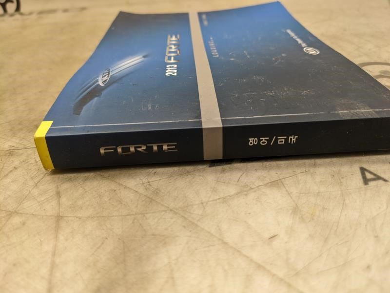 2013 Kia Forte Owners Manual only A1MO-EU26C OEM - Alshned Auto Parts