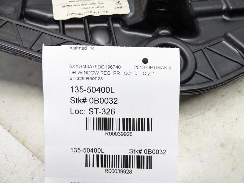 2012-2015 Kia Optima Rear Left Side Door Window Regulator Panel 83471-4C000 OEM - Alshned Auto Parts