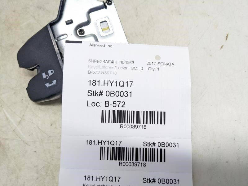 2015-2017 Hyundai Sonata Trunk Lid Lock Latch Actuator Motor 81230-C1010 OEM - Alshned Auto Parts