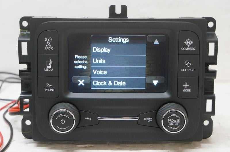 17-18 Jeep COMPASS Audio Radio Display 5" Receiver Opt UAA OEM P68292817AH - Alshned Auto Parts