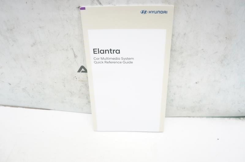2020 Hyundai Elantra Owners Manual set with Case KF2O-EU9OD OEM - Alshned Auto Parts