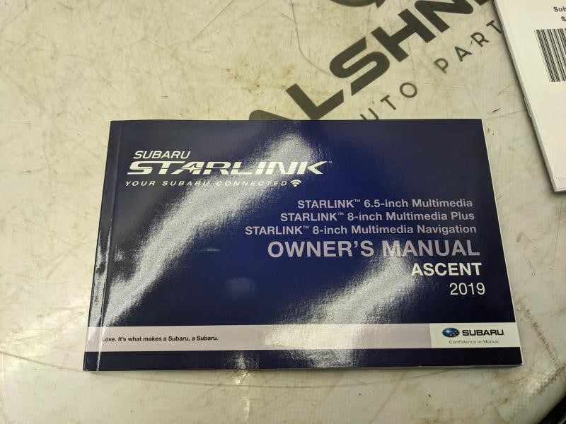 2019 Subaru Ascent Owners Manual Set with Case MSA5M1900A OEM - Alshned Auto Parts