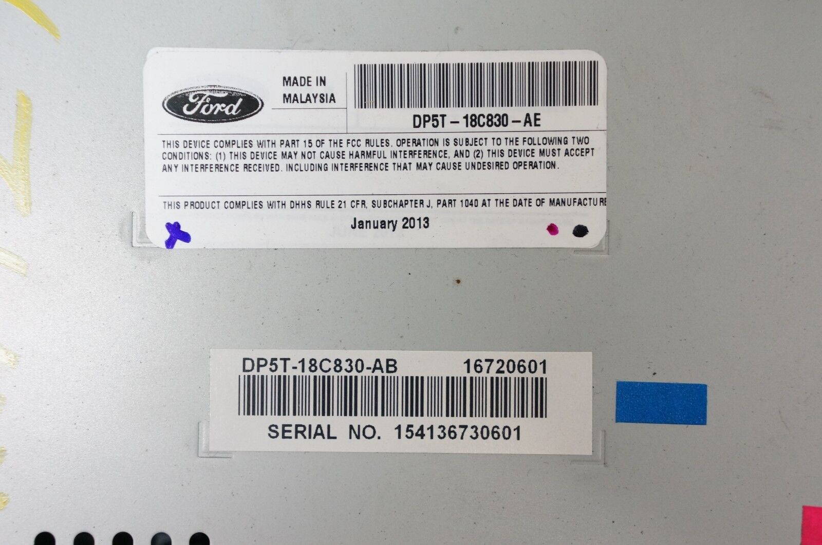 13-16 Lincoln MKZ Factory Stereo Radio Receiver CD Player  DP5T-18C830-AE OEM - Alshned Auto Parts