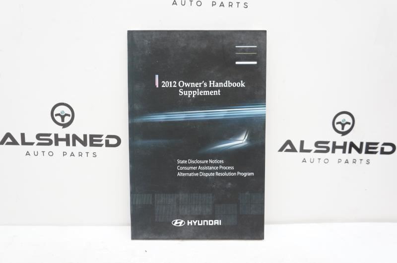 2012 Hyundai Genesis Owner's Manual A2M0EU16L - Alshned Auto Parts