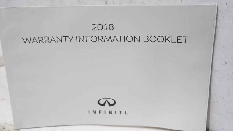 2018 Infiniti Q50 Owner's Manual Book Set with Case - Alshned Auto Parts