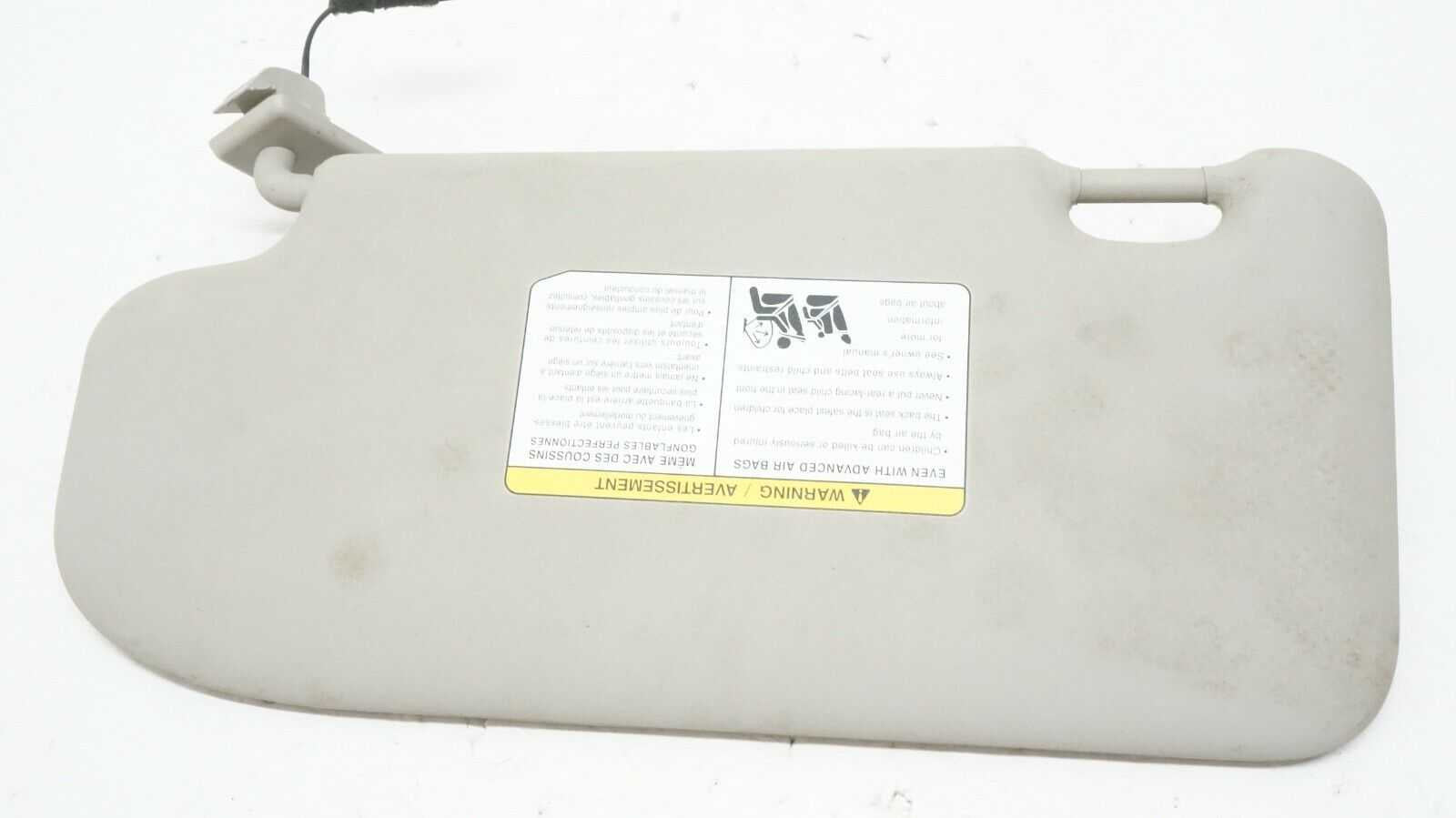 *READ* 17-18 Nissan Rogue SPT Passenger LFT Side Sun Visor (BEI) OEM 96400-6MD1A - Alshned Auto Parts