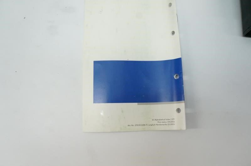 2007 Volkswagen Golf GTI Owner's Manual Book  Case Maintenance - Alshned Auto Parts