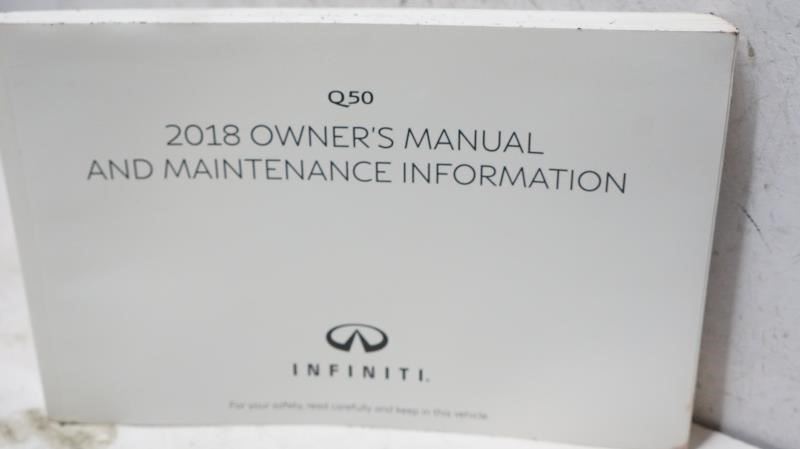 2018 Infiniti Q50 Owner's Manual Book Set with Case - Alshned Auto Parts