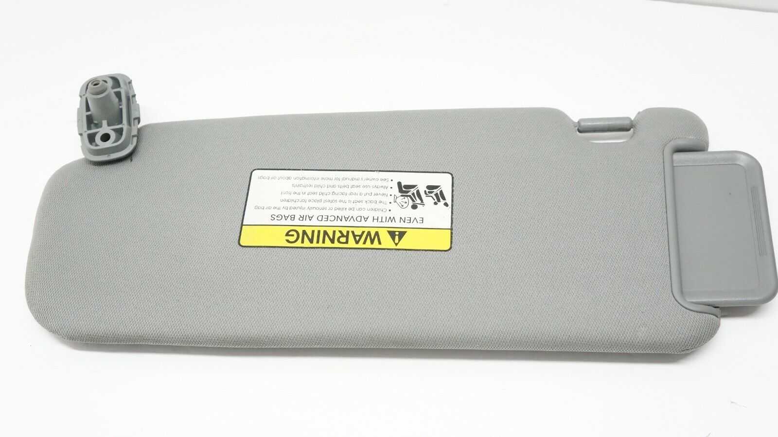 11-15 KIA Sorento Passenger Right Side Sun Visor (Gray) OEM 852201U150H9 - Alshned Auto Parts