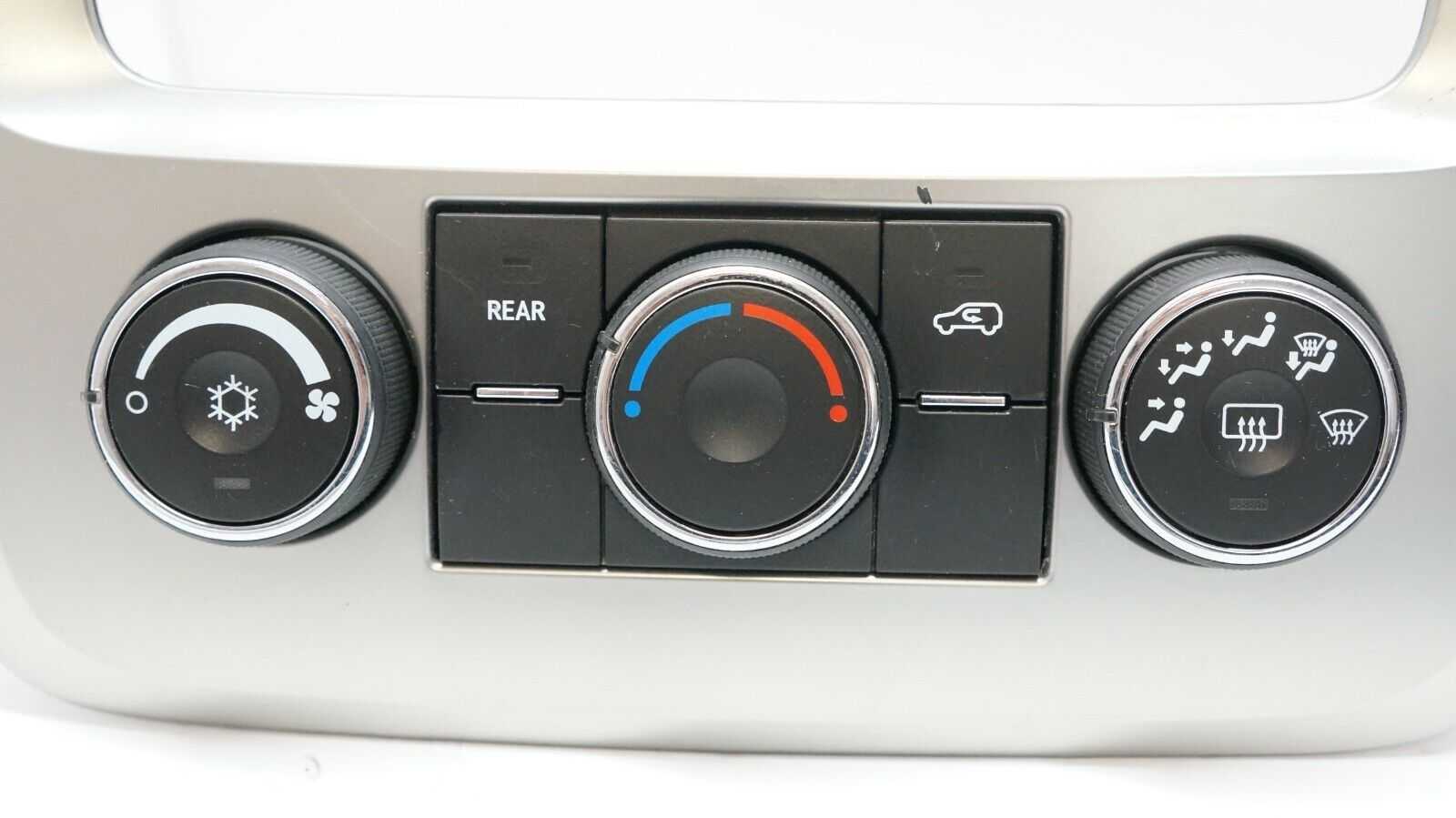 13-17 GMC Acadia Front Temperature Climate Control Panel (Silver) OEM 22969801 - Alshned Auto Parts