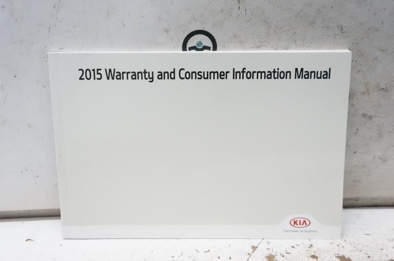 2015 Kia Cadenza Owner's Manual Book Case F3R0-EU47C OEM - Alshned Auto Parts