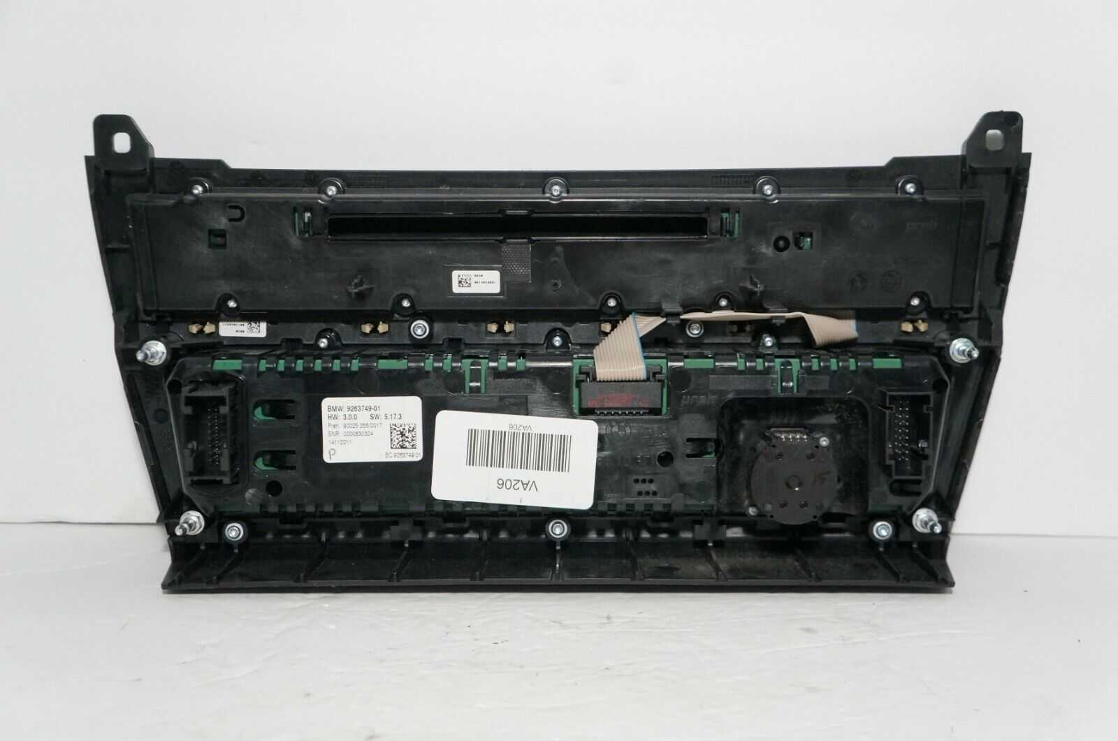 2011-2016 BMW 535i Heat AC Climate Temperature Control Radio Unit OEM 9263749-01 - Alshned Auto Parts