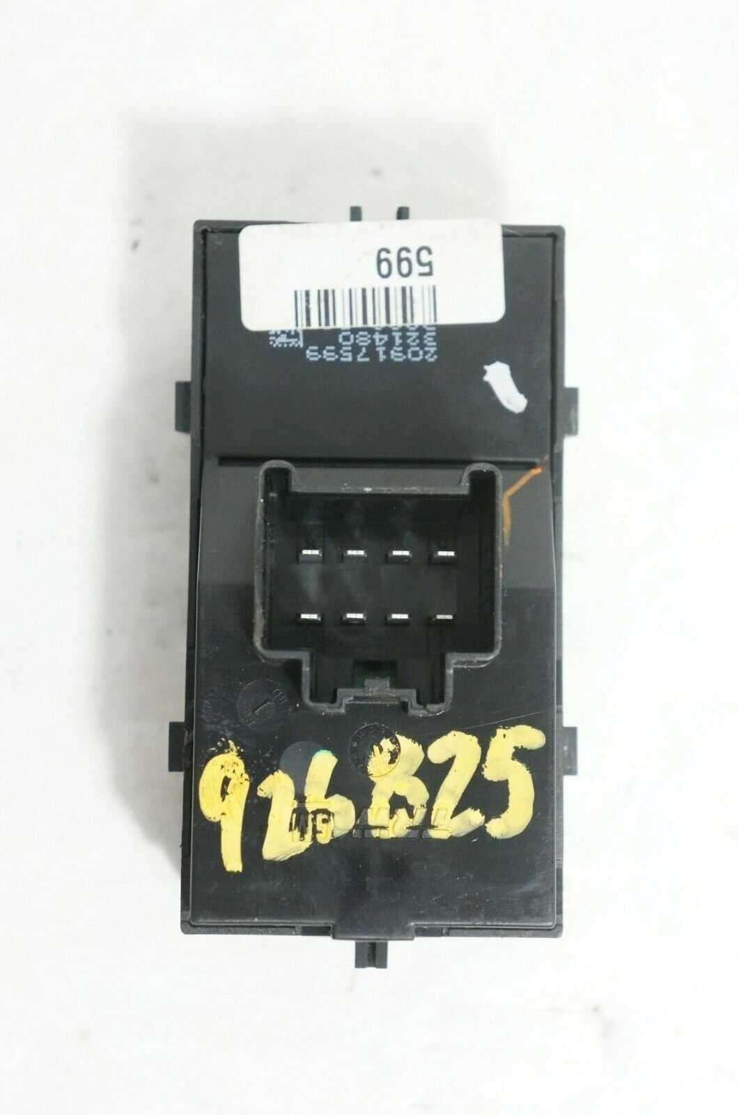 2012 Chevrolet Equinox Factory LH Driver Master Power Window Switch OEM 20917599 - Alshned Auto Parts