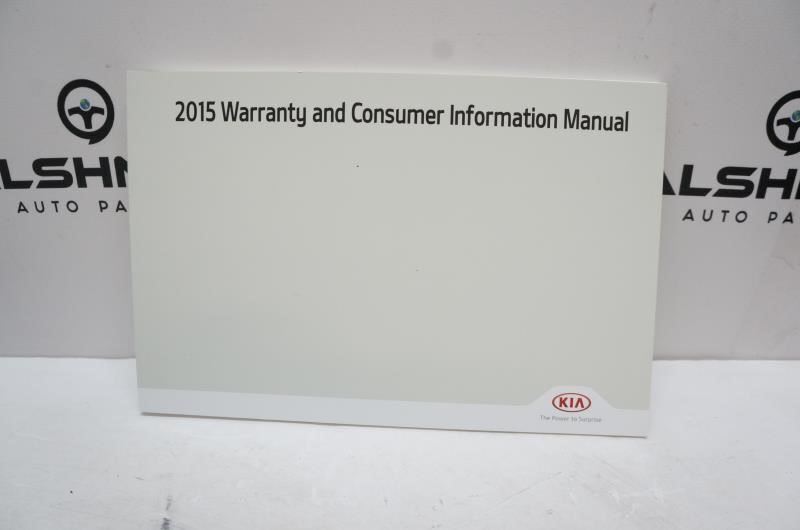 2015 Kia Sedona Owner's Manual set with Case - Alshned Auto Parts