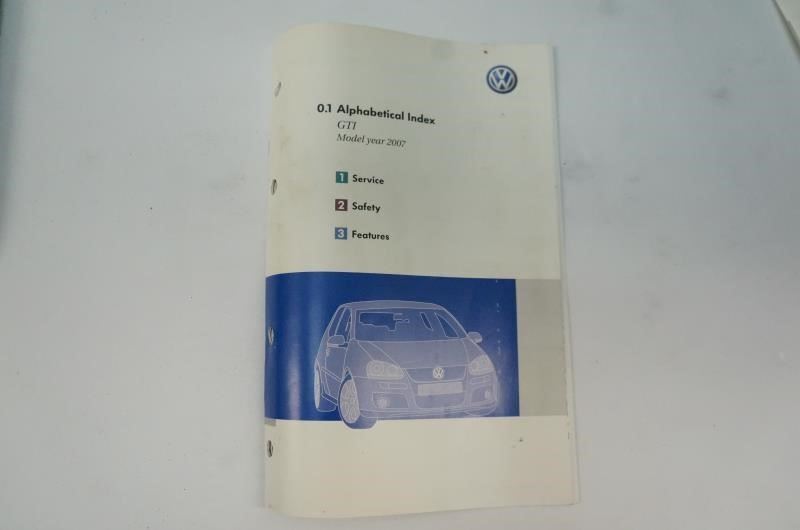 2007 Volkswagen Golf GTI Owner's Manual Book  Case Maintenance - Alshned Auto Parts