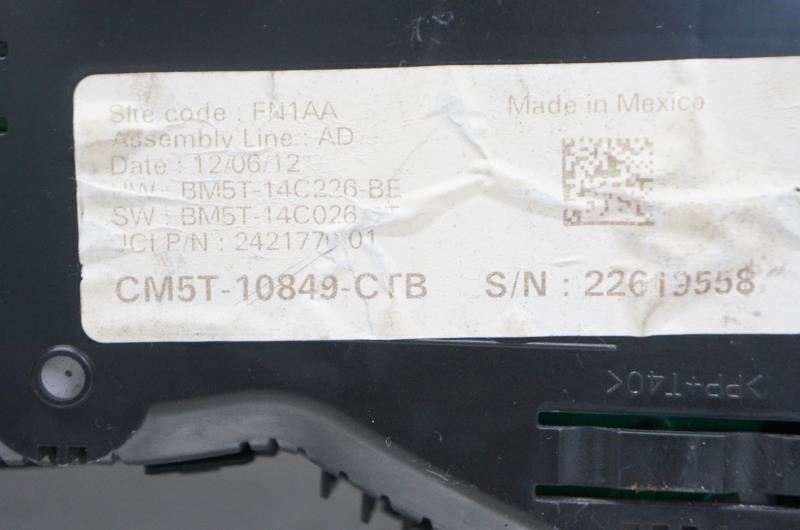 2013 Ford Focus Speedometer Instrument Cluster UNKNOWN Miles CM5T-10849-CTB OEM - Alshned Auto Parts