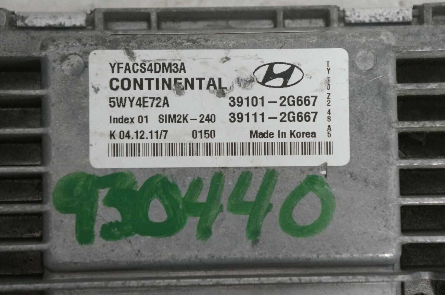11-14 hyundai sonata 2.4l engine control module computer ecu ecm 39101-2g667 Alshned Auto Parts