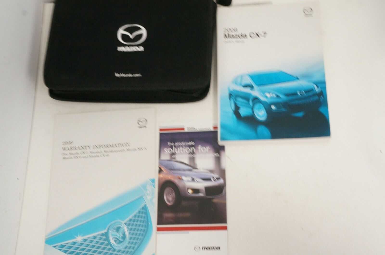 MAZDA CX-7 2008 OWNERS MANUAL SET WITH CASE warranty information - Alshned Auto Parts