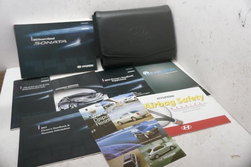 2012 Hyundai Sonata Owner's Manual Book Set with Case - Alshned Auto Parts
