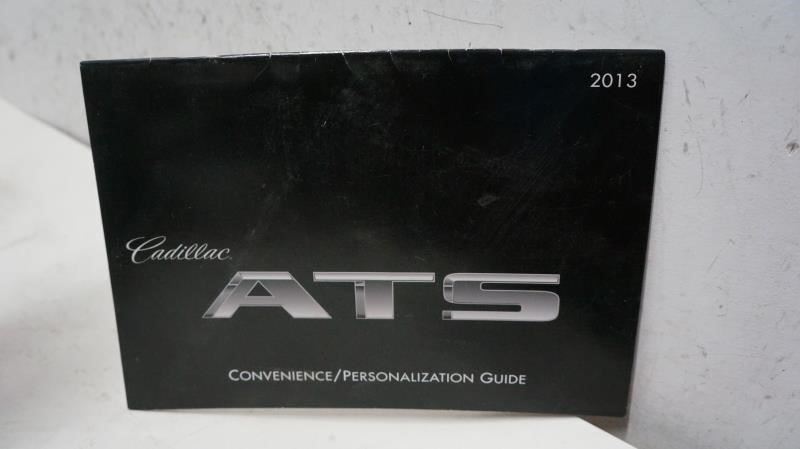 2013 Cadillac ATS Personalization Guide & Warranty Book - Alshned Auto Parts