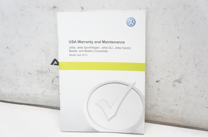 2013 Volkswagen Jetta Hybrid Owner's Manual Book Case 1325U1JEH21 OEM - Alshned Auto Parts