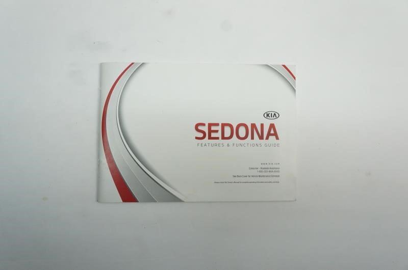 2015 Kia Sedona  Owner's Manual Book Features s Functions Guide - Alshned Auto Parts