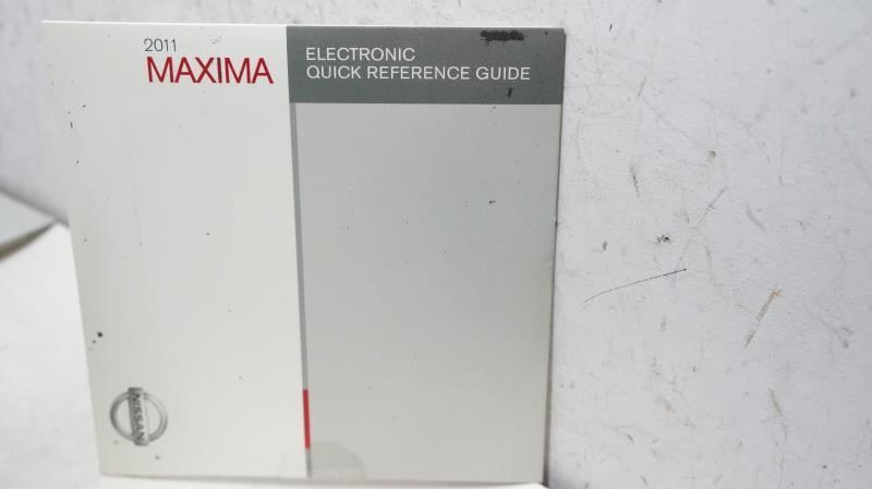 2011 Nissan Maxima Owner's Manual Book Set with Case - Alshned Auto Parts