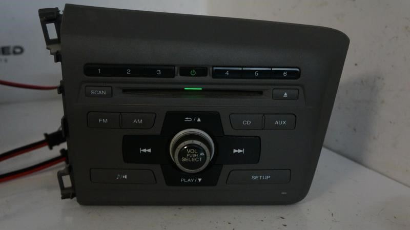 2012 Honda Civic AM FM CD MP3 Radio Receiver 39100-TR0-A315-M1 OEM - Alshned Auto Parts