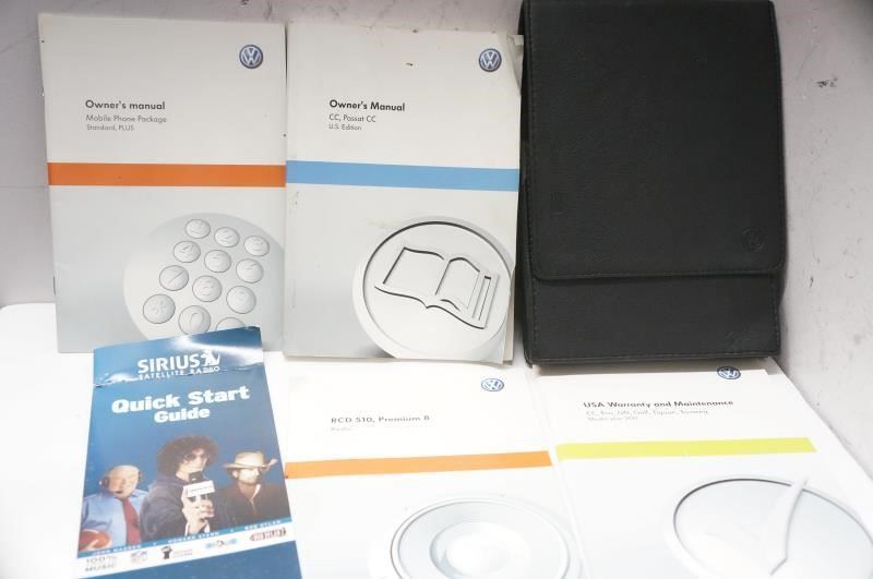 2011 Volkswagen Passat CC Owner's Manual Book Guide Set with Case - Alshned Auto Parts