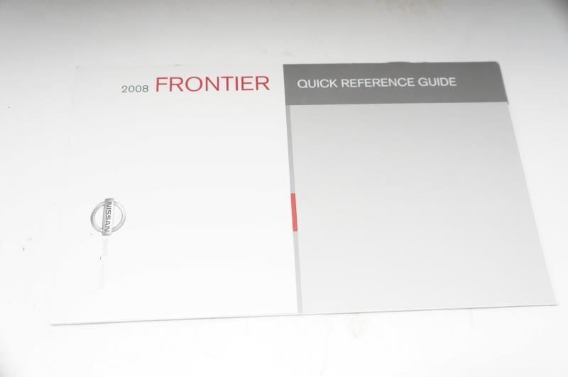 2008 Nissan Frontier Quick Reference Guide and Warranty Information with Case - Alshned Auto Parts