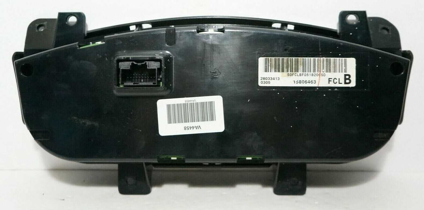 2006 Chevrolet Impala Speedometer Cluster *Mileage Unknown* OEM 15806463 VA4458 - Alshned Auto Parts