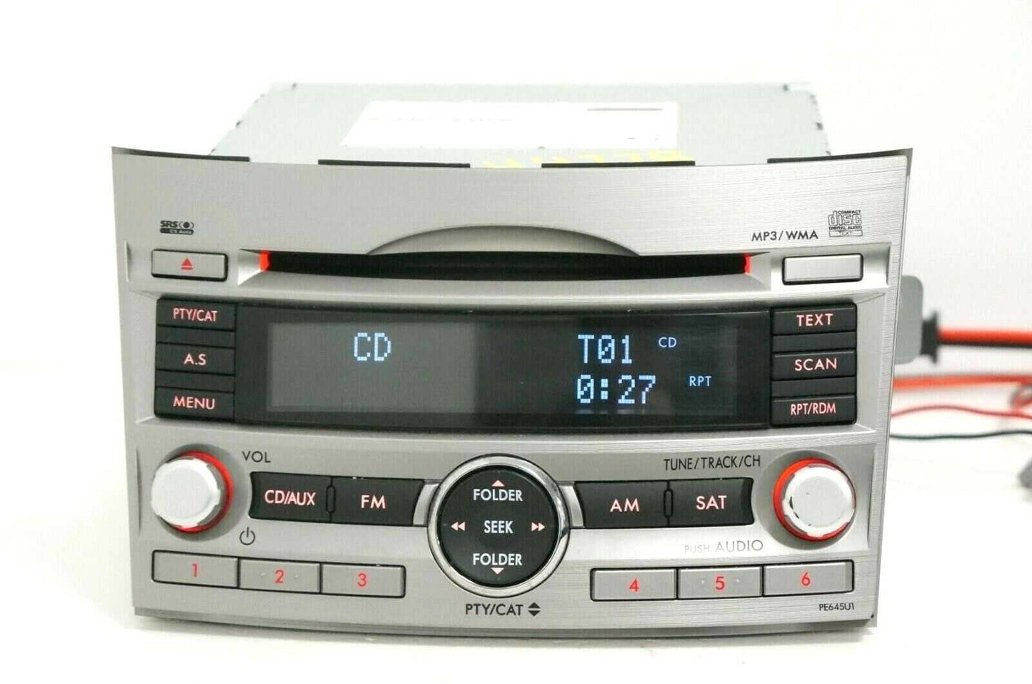 *READ* 10-12 Subaru Legacy CD Player FM/AM Radio PE645U1 OEM 86201AJ64A *AS-IS* - Alshned Auto Parts