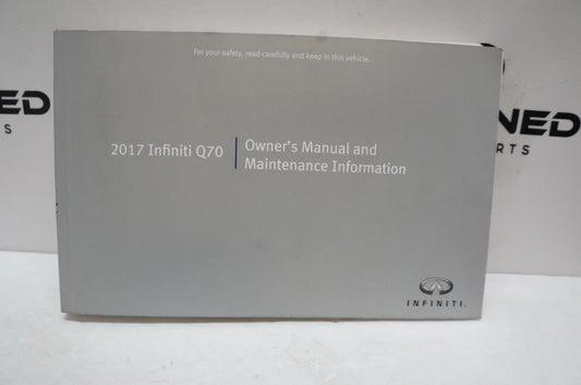 2017 Infiniti Q70 Owner's Manual Set with Case - Alshned Auto Parts