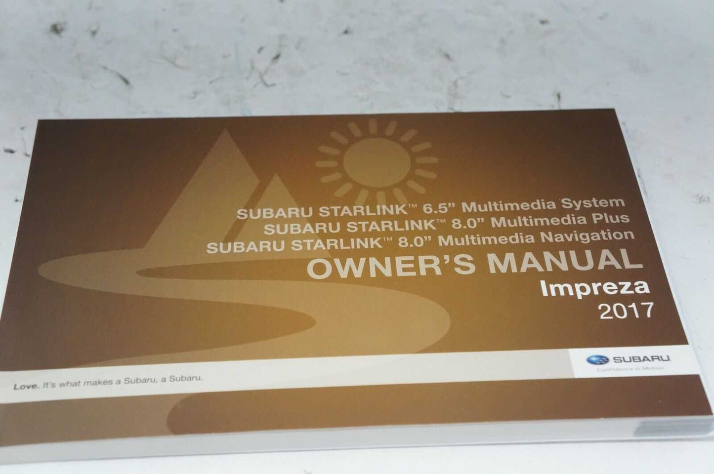 2017 Subaru Impreza owner's manual Starlink Navigation guide with case - Alshned Auto Parts