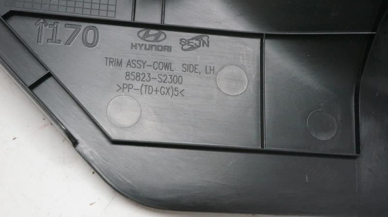 2021 Hyundai Santa Fe Left Side Cowl Trim Cover Panel 85823-S2300 OEM - Alshned Auto Parts